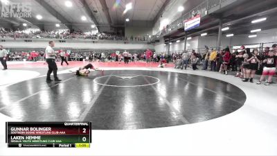 115 lbs Quarterfinal - Laken Hemme, Sedalia Youth Wrestling Club-AAA vs Gunnar Bolinger, Southern Boone Wrestling Club-AAA