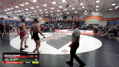 184 lbs Quarterfinal - Cael Mclaren, Cornell College vs Payton Geigner, North Central (IL)