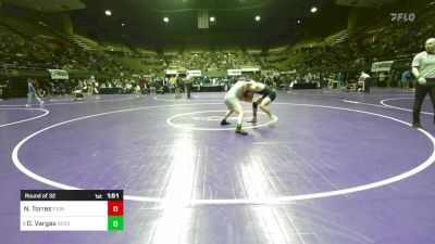 152 lbs Round Of 32 - Nelson Torres, Pioneer Valley vs Demetrius Vargas, Reedley