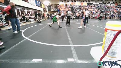 160 lbs Quarterfinal - Parker Adams, Vinita Kids Wrestling vs Mason Eilenberger, Wagoner Takedown Club