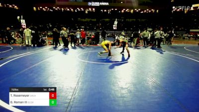 112 lbs Quarterfinal - Tristan Rosemeyer, Orchard South WC vs Gabriel Roman III, Scorpions