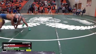 190 lbs Quarterfinal - Bralen Boone, Ontario vs Hunter Hutcheson, Madison (Mansfield)