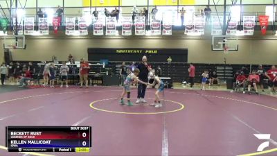 63 lbs 3rd Place Match - Beckett Rust, Legends Of Gold vs Kellen Mallicoat, Iowa