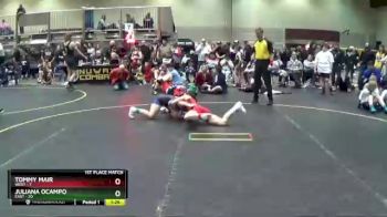 20 lbs Finals (2 Team) - Juliana Ocampo, EAST vs Tommy Mair, WEST