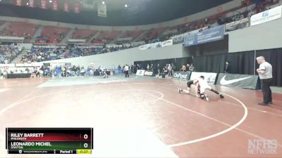 4A-126 lbs Cons. Round 3 - Riley Barrett, Philomath vs Leonardo Michel, Stayton