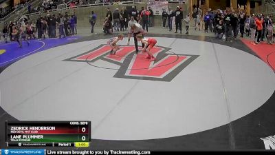 53 lbs Cons. Semi - Zedrick Henderson, Red Devil Mat Club vs Lane Plummer, Team Extreme