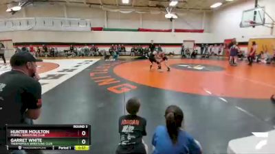 71-77 lbs Round 3 - Hunter Moulton, Powell Wrestling Club vs Garret White, Thermopolis Wrestling Club