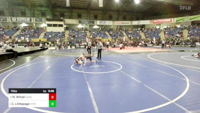 75 lbs Consi Of 8 #1 - Nolan Witzel, Gunnison vs Cody Littlepage, Gypsum Creek Middle School