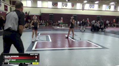 100 lbs Quarterfinal - Ellen Munson, Mason City vs Violet Diaz, Denver