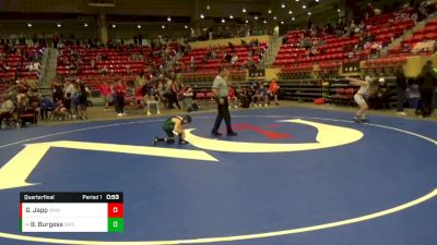 82 lbs Quarterfinal - Brody Burgess, Derby Wrestling Club vs Grayden Japp, Nebraska Wrestling Academy