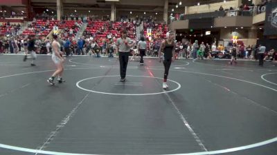 96 lbs Champ. Round 2 - Maddox Delgado, U-Town Hammers Wrestling vs Luke Seiler, Brawlers