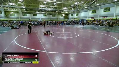 65 lbs Cons. Round 4 - Collin Roeber, Siouxland Wrestling Academy vs Zander Fladeland, Stanley Wrestling Club