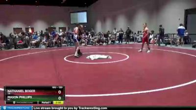 120 lbs Cons. Round 3 - Nathaniel Boger, TN vs Mason Phillips, NC