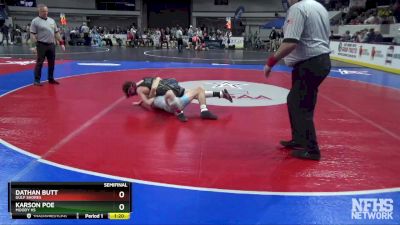 5A 126 lbs Semifinal - Dathan Butt, Gulf Shores vs Karson Poe, Moody Hs