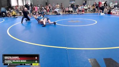 135 lbs Semifinal - Marina Velasco Bono, Washington vs Kristin Gaines, Outlaw Wrestling Club