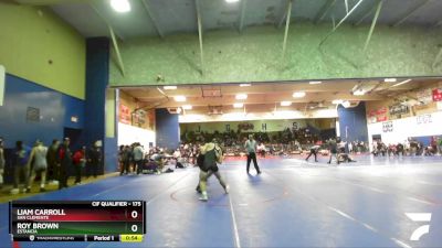 175 lbs Cons. Round 3 - Roy Brown, Estancia vs Liam Carroll, San Clemente