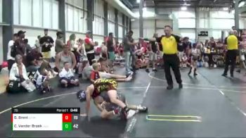 70 lbs Finals (8 Team) - Cal Vander Broek, The Funky Singlets Teal vs Gavin Brent, Steel Valley