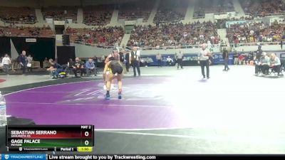 D3-113 lbs Semifinal - Sebastian Serrano, Sahuarita Hs vs Gage Palace, Payson