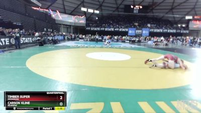 1B/2B 138 Quarterfinal - Carson Kline, Reardan vs Timber Super, Okanogan