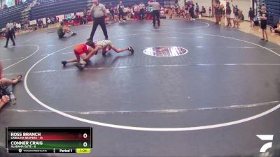 65 lbs Round 3 (6 Team) - Conner Craig, Alabama Elite vs Ross Branch, Carolina Reapers