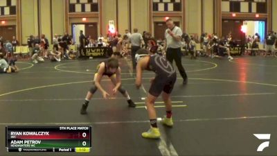 96 lbs 5th Place Match - Ryan Kowalczyk, IWC vs Adam Petrov, Headhunters WC