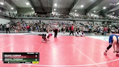 130 lbs Champ. Round 2 - Kendall Ragsdale, Central Missouri Wrestling Club-A vs Brodee Scribner, Seneca Youth Wrestling Club-AAA