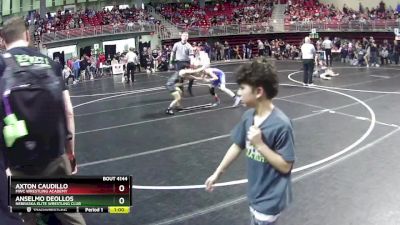 90 lbs Champ. Round 2 - Axton Caudillo, MWC Wrestling Academy vs Anselmo DeOllos, Nebraska Elite Wrestling Club