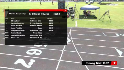 Youth Boys' 100m, Prelims 10 - Age 17-18