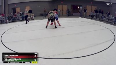 288 lbs Round 3 (8 Team) - William Morales, Kansas Pythons vs Daylon Adams, Nebraska Blue