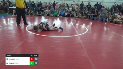 60 lbs Pools - Mazin Hmidan, Donahue W.A. vs Wyatt Yeager, West Virginia Wild