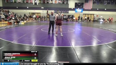 145 lbs Champ. Round 1 - Havana Griffith, Independence vs Jenna Bose, Washington