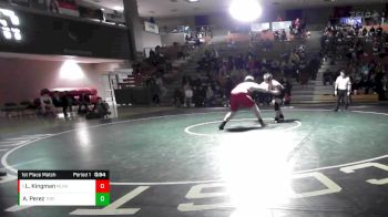 285 lbs 1st Place Match - Luke Kingman, Murrieta Valley vs Ansu Perez, Torrey Pines