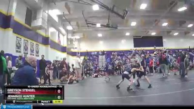 75 lbs Cons. Round 2 - Jennings Hunter, Eastside Youth Wrestling vs Greyson Stengel, Unaffiliated