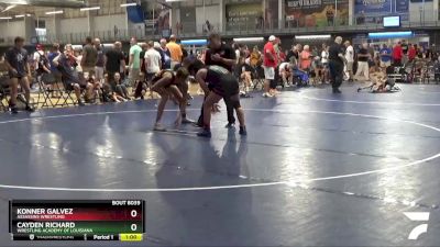 138 lbs Cons. Round 5 - Cayden Richard, Wrestling Academy Of Louisiana vs Konner Galvez, Assassins Wrestling