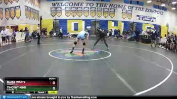 152 lbs Quarterfinals (8 Team) - Timothy King, Flagler vs Blake Watts, Hagerty
