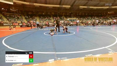 64 lbs Quarterfinal - Kolt Palmer, Well Trained vs Braxton Irvine, Immortal Athletics WC