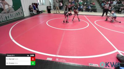 61 lbs Consi Of 4 - Cecil Garner, Warner Eagles Youth Wrestling vs Aiden Crone, Mcalester Youth Wrestling