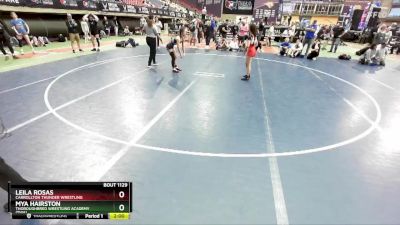 95 lbs Quarterfinal - Mya Hairston, Thoroughbred Wrestling Academy (TWA) vs Leila Rosas, Carrollton Thunder Wrestling