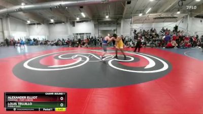 285 lbs Champ. Round 1 - Louis Trujillo, Pueblo East vs Alexander Elliot, Fountain - Fort Carson