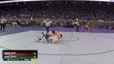 D3-285 lbs Quarterfinal - Shane Cook, Whitehall HS vs Wyatt Spalo, Reed City HS