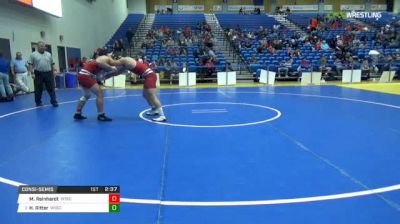 197 lbs Consolation - Mason Reinhardt, University Of Wisconsin vs Hunter Ritter, University Of Wisconsin