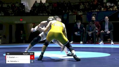 149 lbs 1st Place Match - Michael Petrella, Baldwin Wallace vs Tyler Goebel, Wisconsin-La Crosse