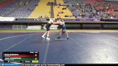 285 lbs Cons. Semi - John Gunderson, Northern Iowa vs Ryan Boersma, Missouri