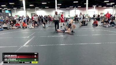 100 lbs Round 6 (8 Team) - Jacob Benyo, Mat Assassins Black vs Ian Stearns, Steller Trained Krayt