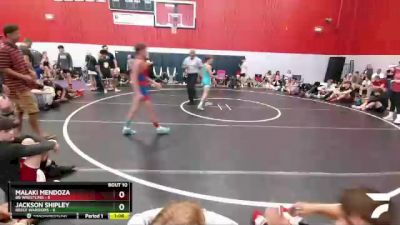 98 lbs Round 4 (6 Team) - Jackson Shipley, Reece Warriors vs Malaki Mendoza, BB Wrestling