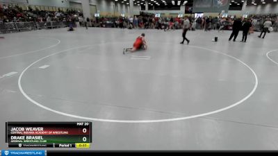 150 lbs Cons. Round 6 - Drake Brasiel, Arsenal Wrestling Club vs Jacob Weaver, Central Indiana Academy Of Wrestling