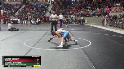 95 lbs Cons. Round 3 - Gabriel Stevens, Greater Heights Wrestling Club vs Wyatt Gursky, Herington