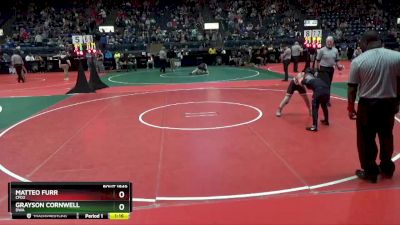 130 lbs Semifinal - Grayson Cornwell, DWA vs Matteo Furr, CFD2