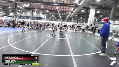 45 lbs Quarterfinal - Jason Garcia, Williamsburg Wrestling Club vs Peter Silva, Virginia Beach