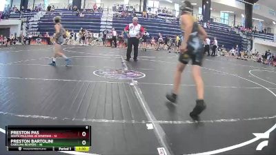 95 lbs Round 2 (3 Team) - Preston Bartolini, Carolina Reapers vs Preston Pas, South Paulding Jr Spartans